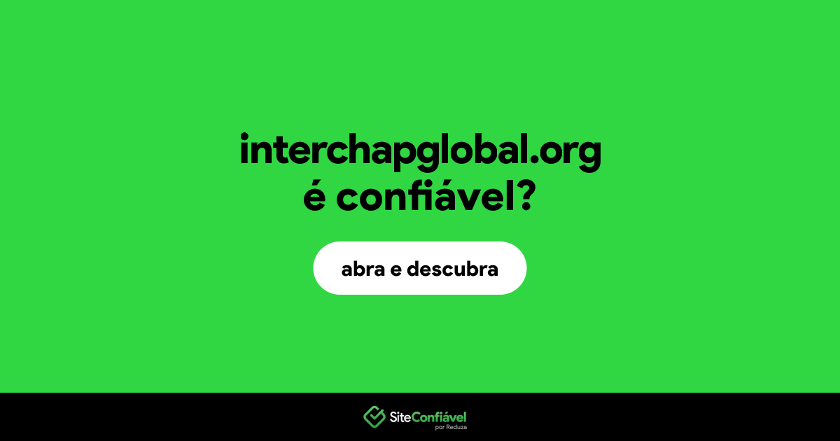 O site interchapglobal.org é confiável?