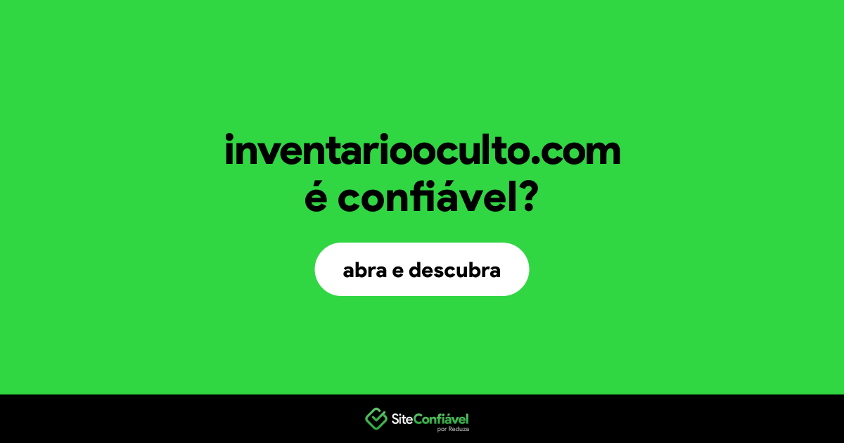 O site inventariooculto.com é confiável?