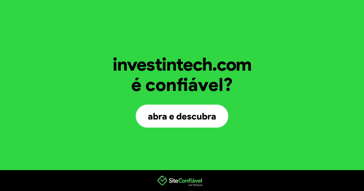 O site investintech.com é confiável?