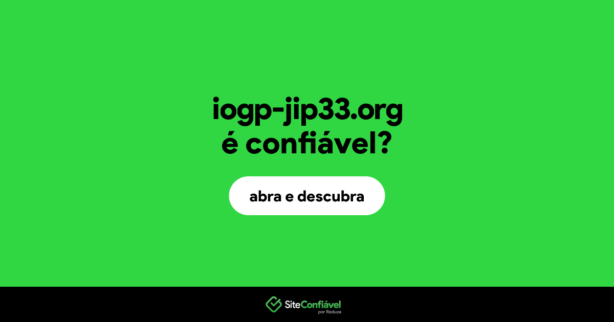 O site iogp-jip33.org é confiável?