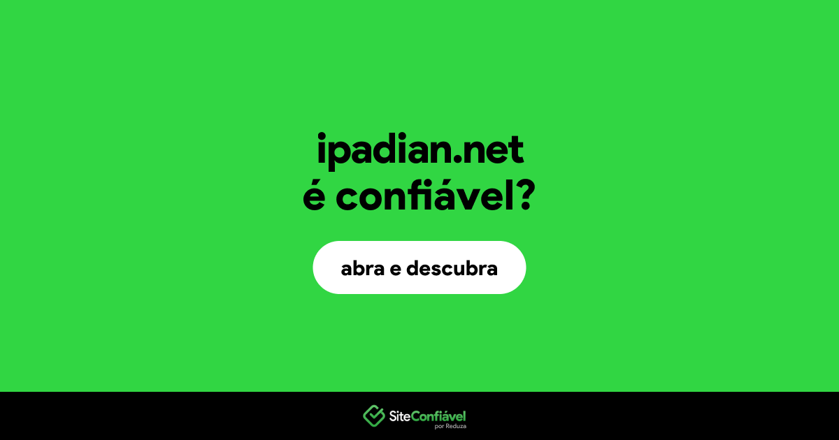 O site ipadian.net é confiável?