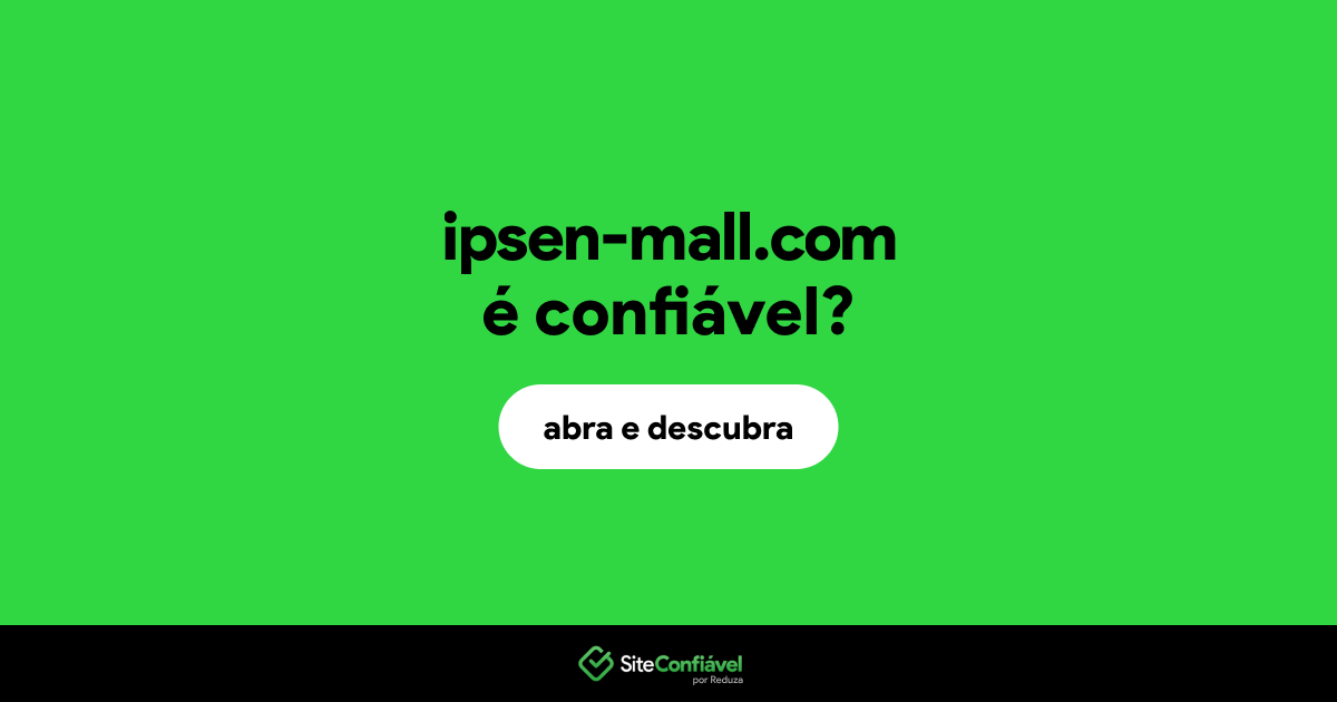 O site ipsen-mall.com é confiável?