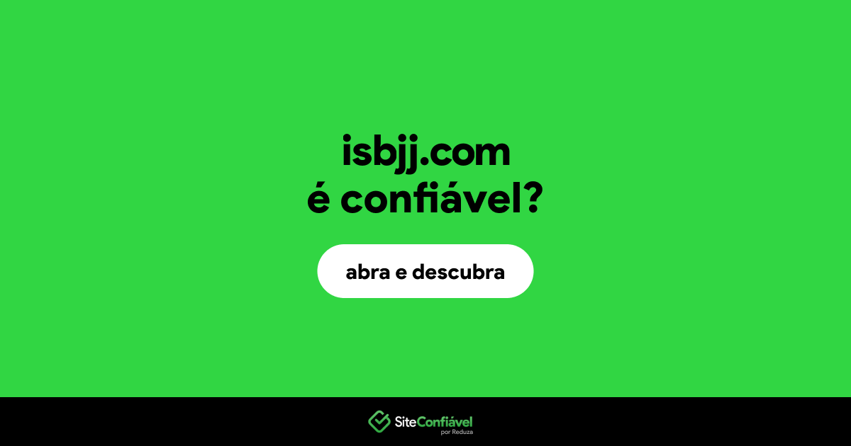 O site isbjj.com é confiável?
