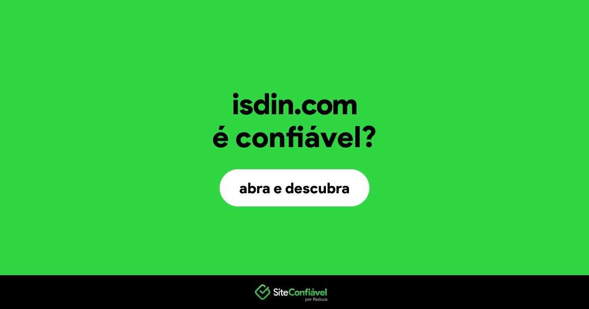 O site isdin.com é confiável?