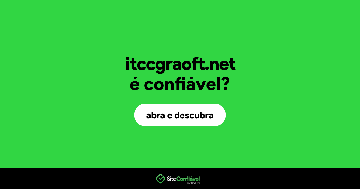 O site itccgraoft.net é confiável?