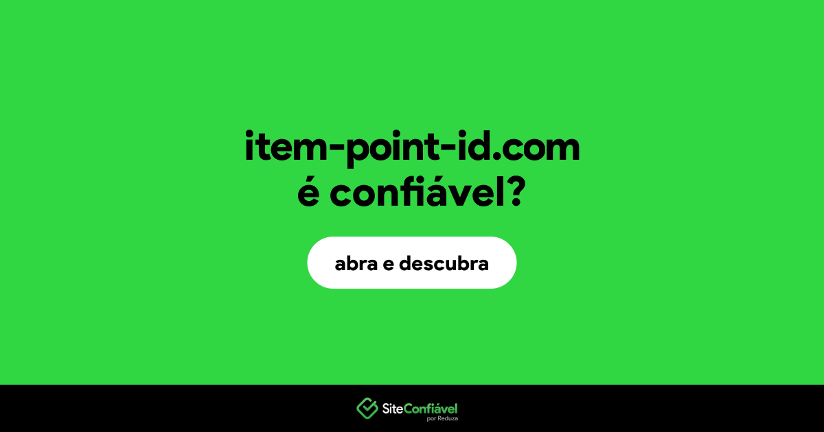 O site item-point-id.com é confiável?