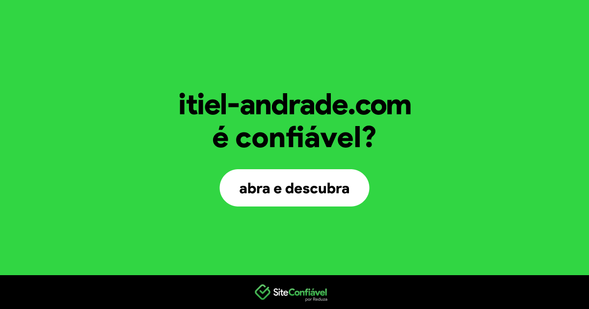 O site itiel-andrade.com é confiável?