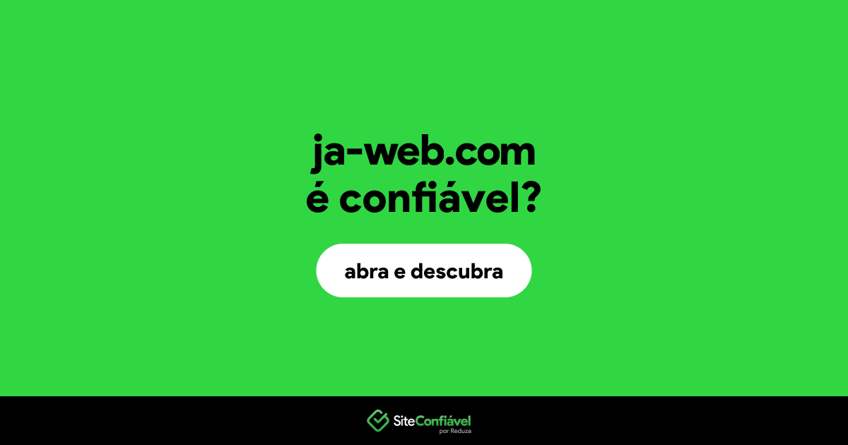 O site ja-web.com é confiável?