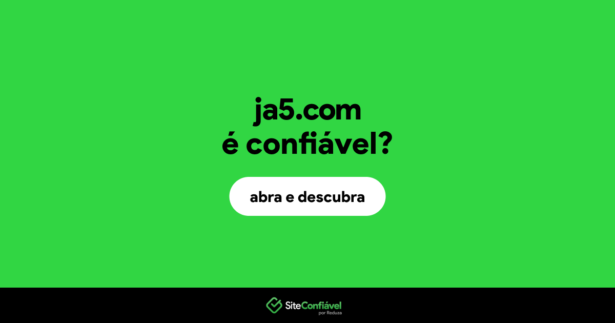 O site ja5.com é confiável?