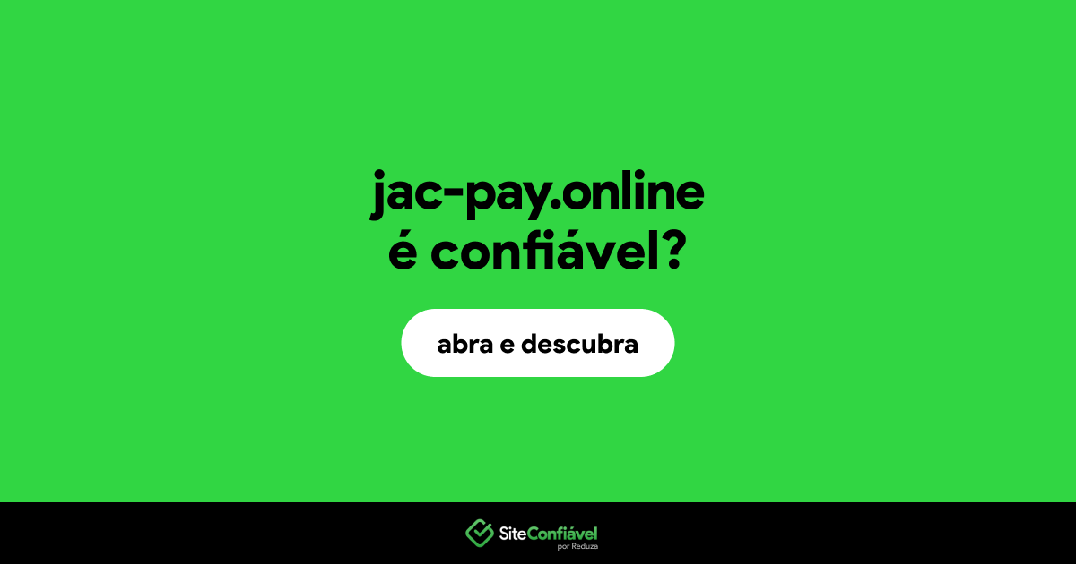 O site jac-pay.online é confiável?