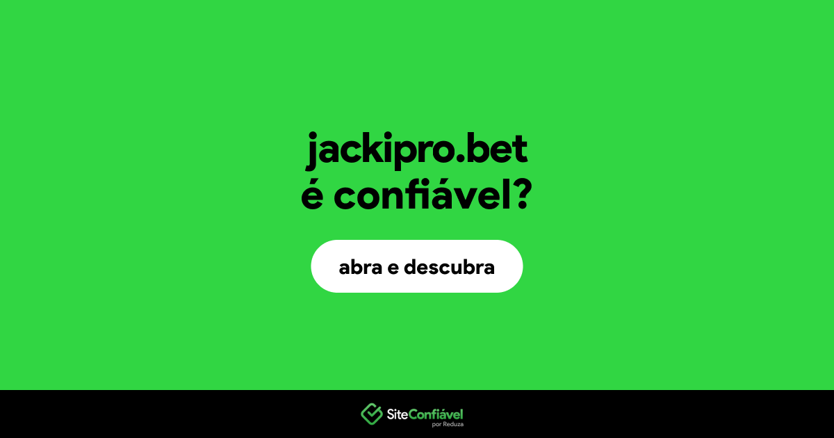 O site jackipro.bet é confiável?
