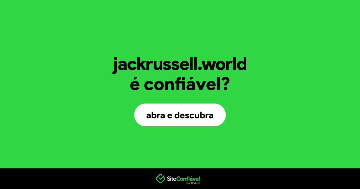 O site jackrussell.world é confiável?