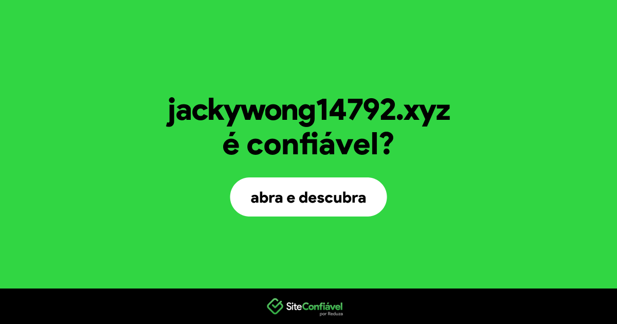 O site jackywong14792.xyz é confiável?