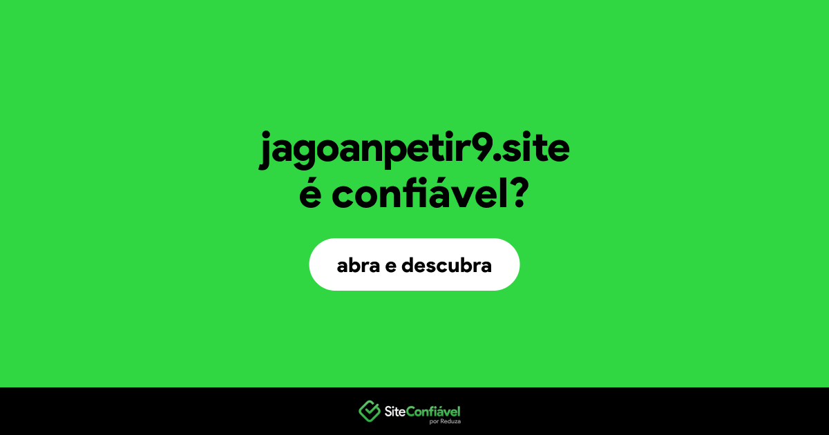 O site jagoanpetir9.site é confiável?