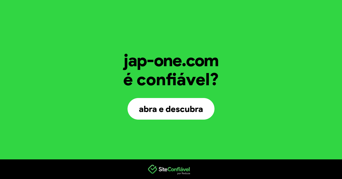O site jap-one.com é confiável?