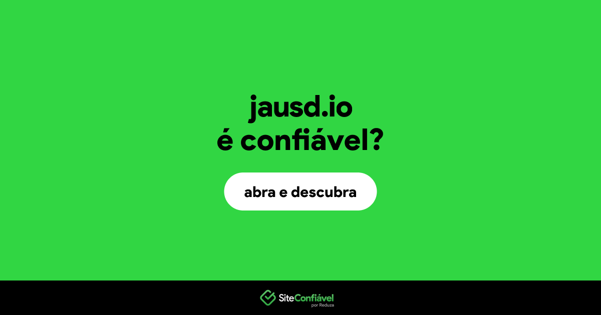 O site jausd.io é confiável?