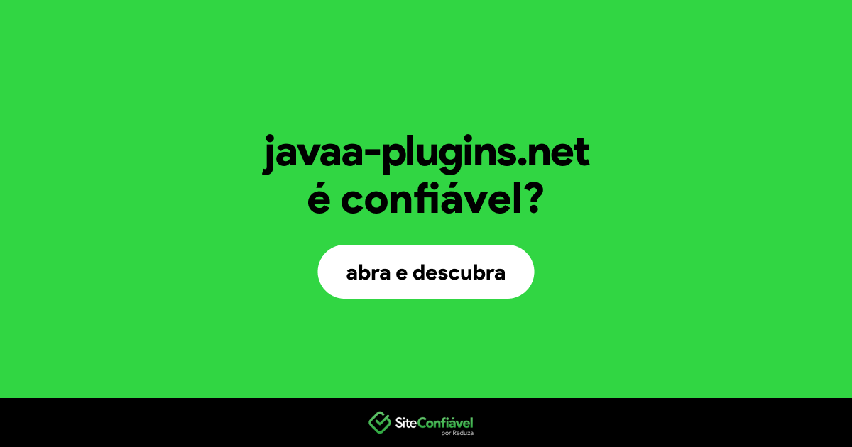 O site javaa-plugins.net é confiável?