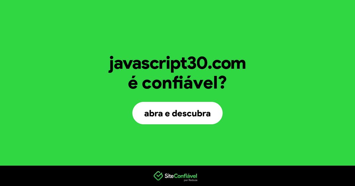 O site javascript30.com é confiável?