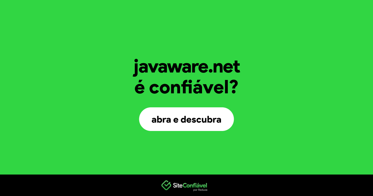 O site javaware.net é confiável?