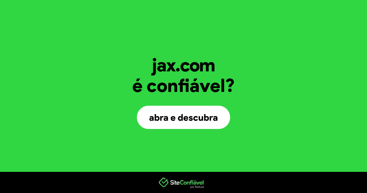 O site jax.com é confiável?