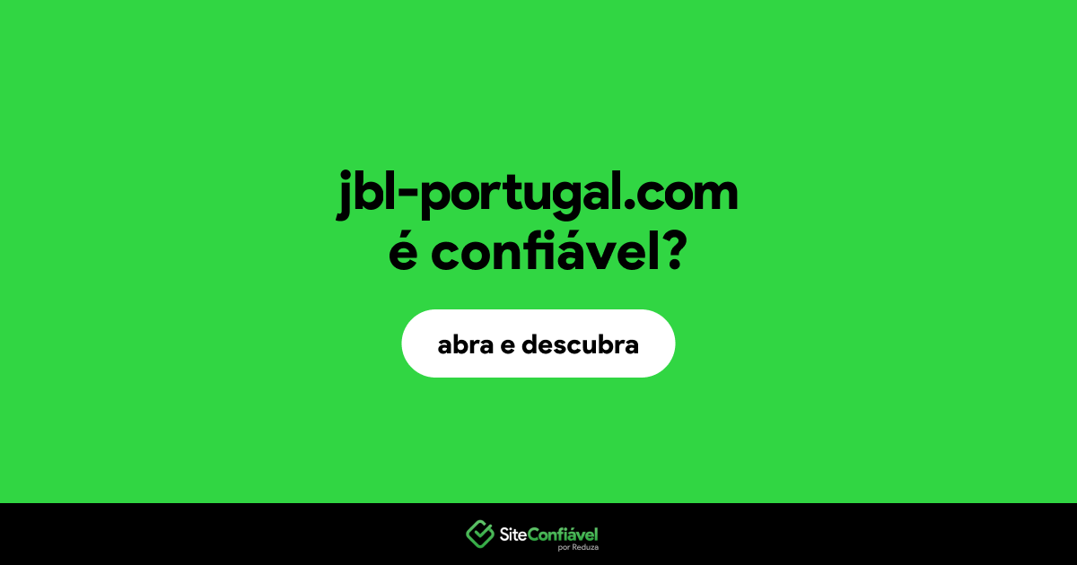 O site jbl-portugal.com é confiável?