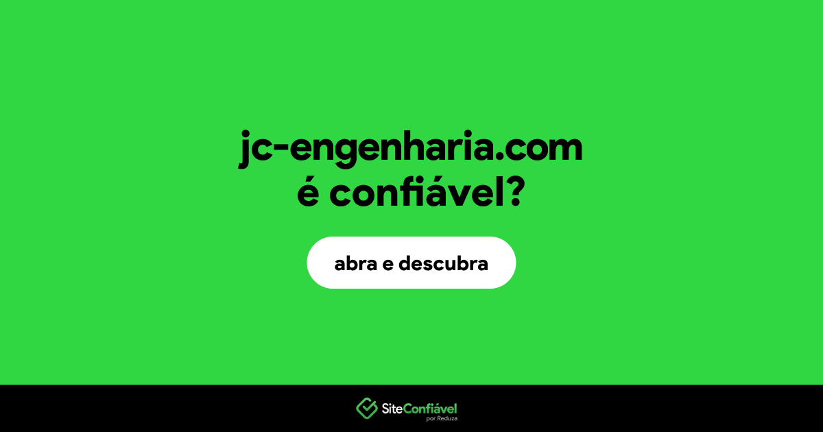 O site jc-engenharia.com é confiável?