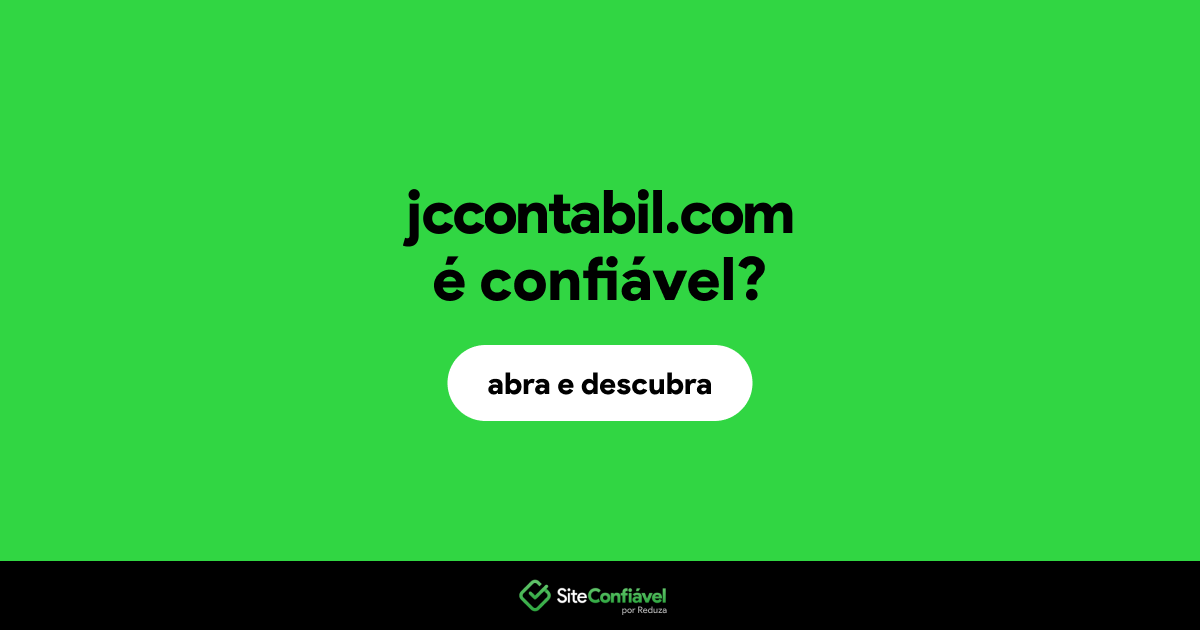 O site jccontabil.com é confiável?
