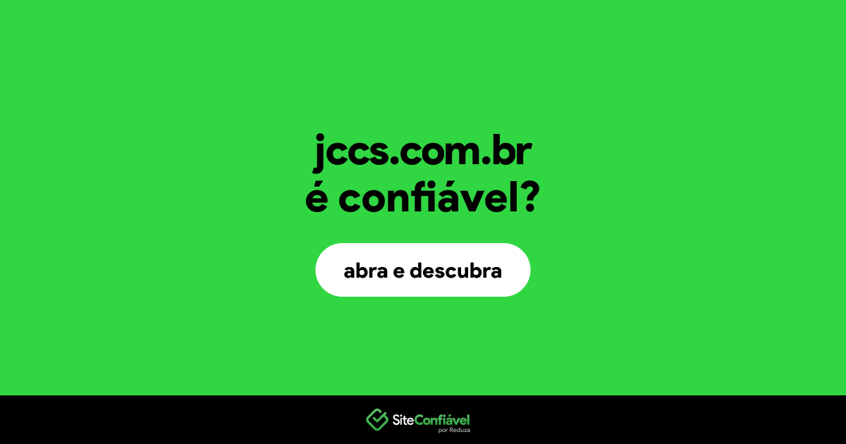O site jccs.com.br é confiável?