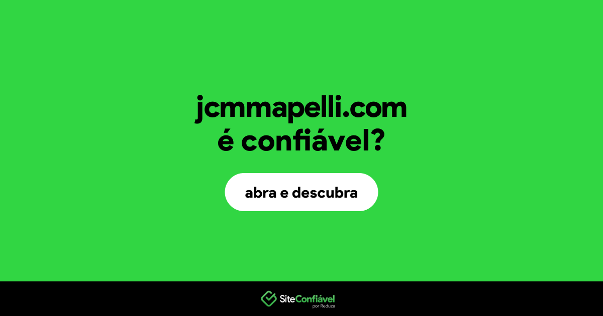 O site jcmmapelli.com é confiável?