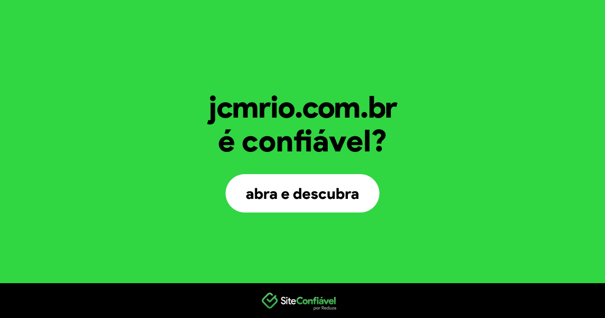 O site jcmrio.com.br é confiável?