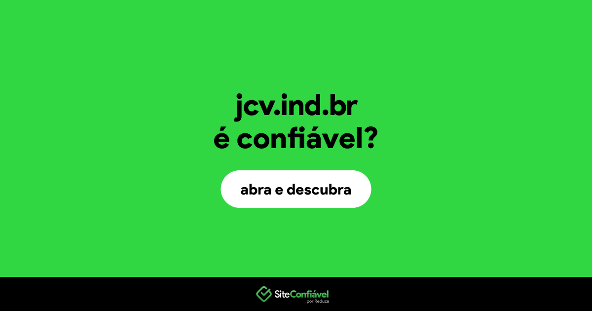 O site jcv.ind.br é confiável?