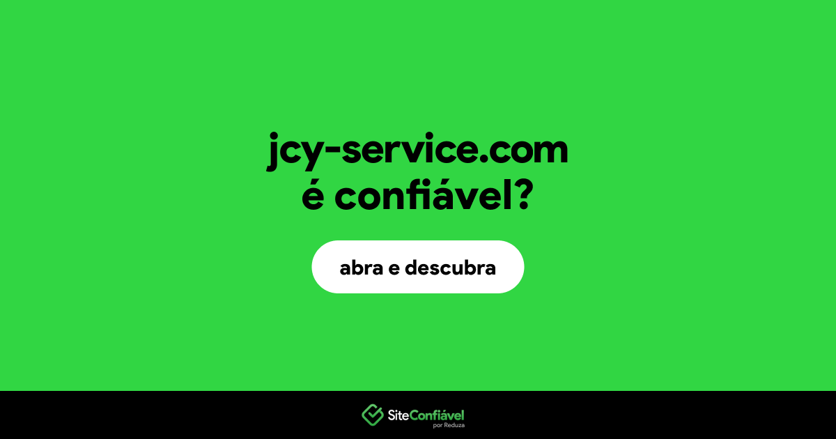 O site jcy-service.com é confiável?