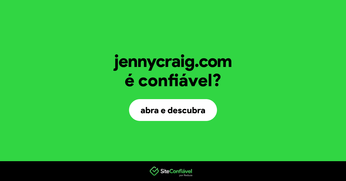 O site jennycraig.com é confiável?