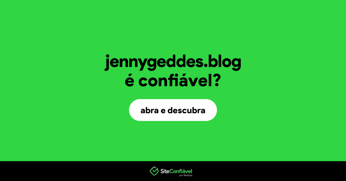 O site jennygeddes.blog é confiável?