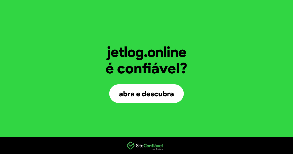 O site jetlog.online é confiável?