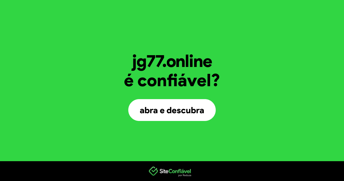 O site jg77.online é confiável?