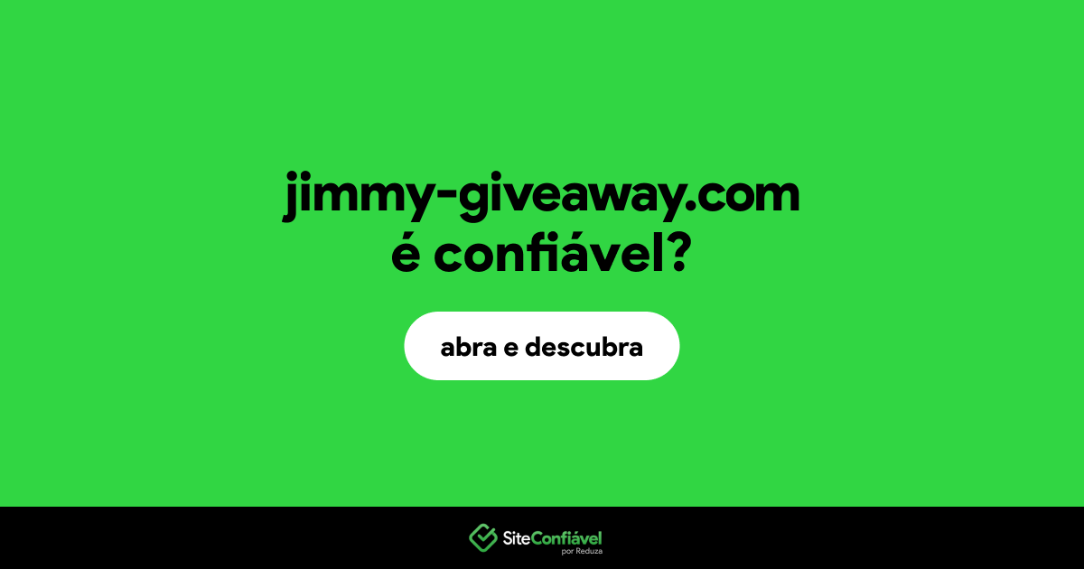 O site jimmy-giveaway.com é confiável?
