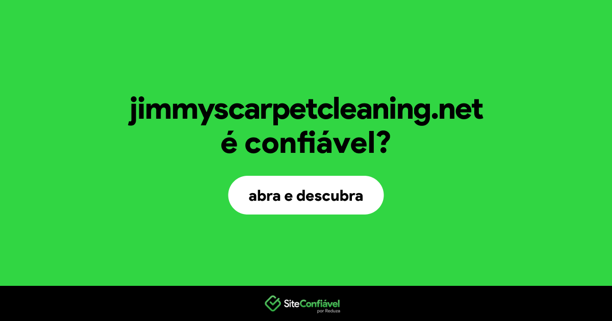 O site jimmyscarpetcleaning.net é confiável?