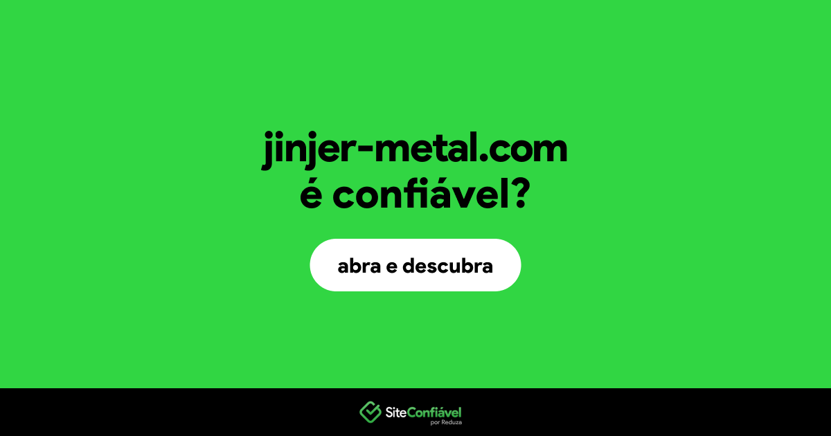 O site jinjer-metal.com é confiável?