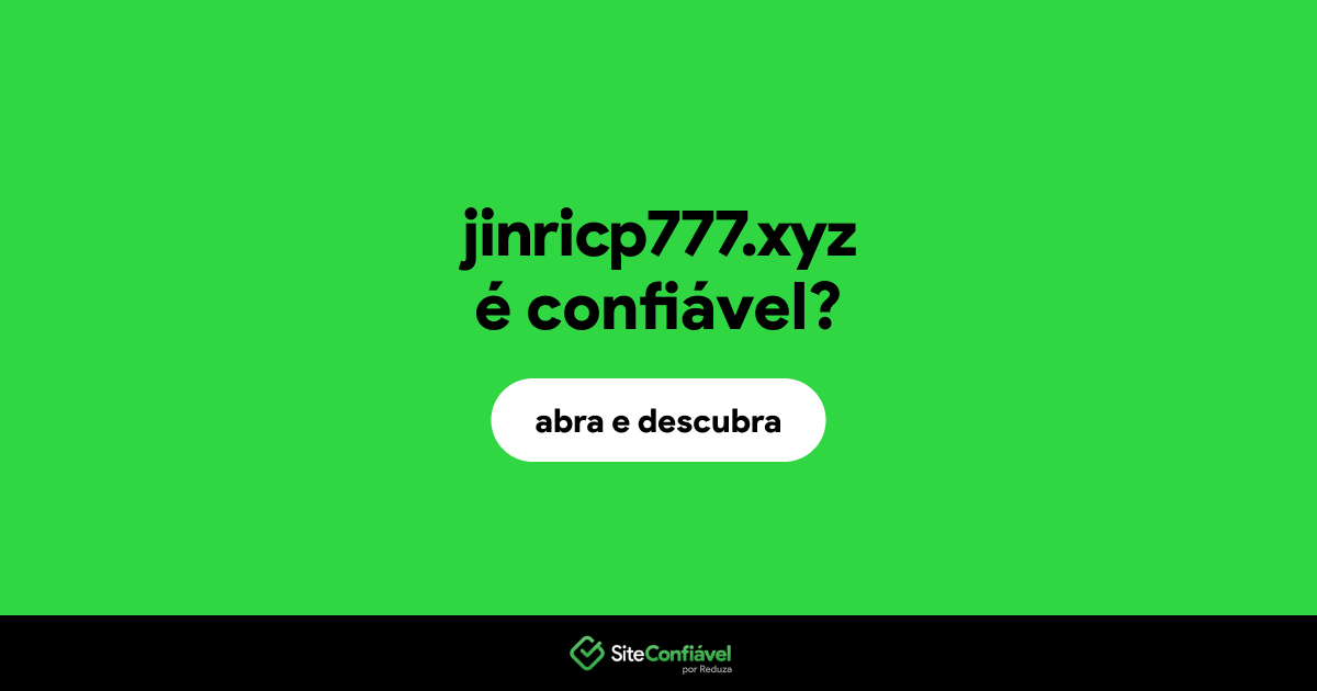 O site jinricp777.xyz é confiável?