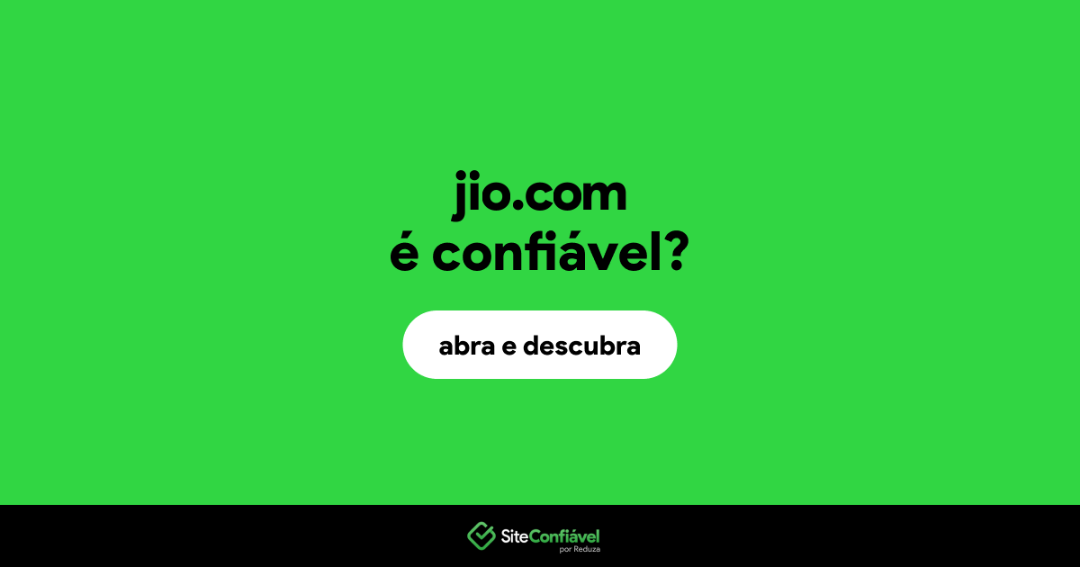 O site jio.com é confiável?
