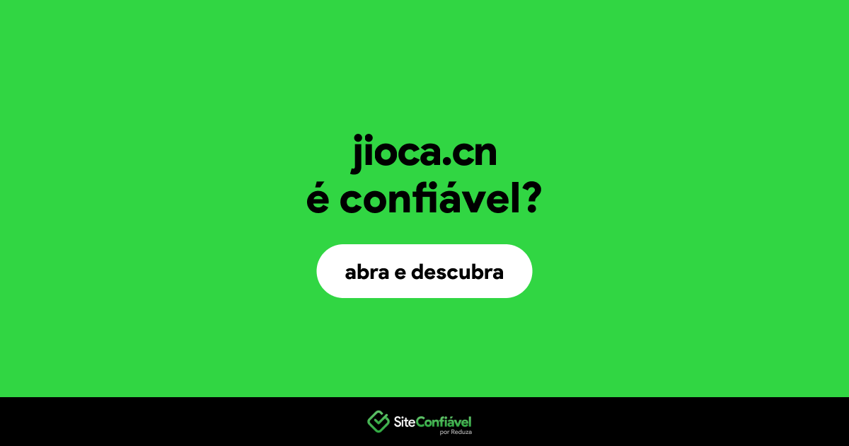 O site jioca.cn é confiável?