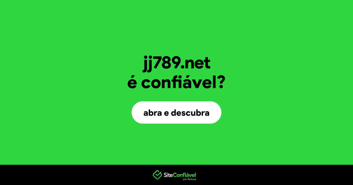 O site jj789.net é confiável?
