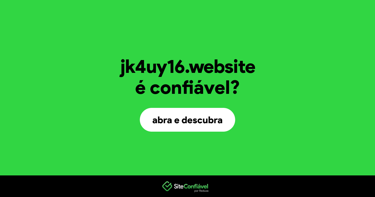 O site jk4uy16.website é confiável?