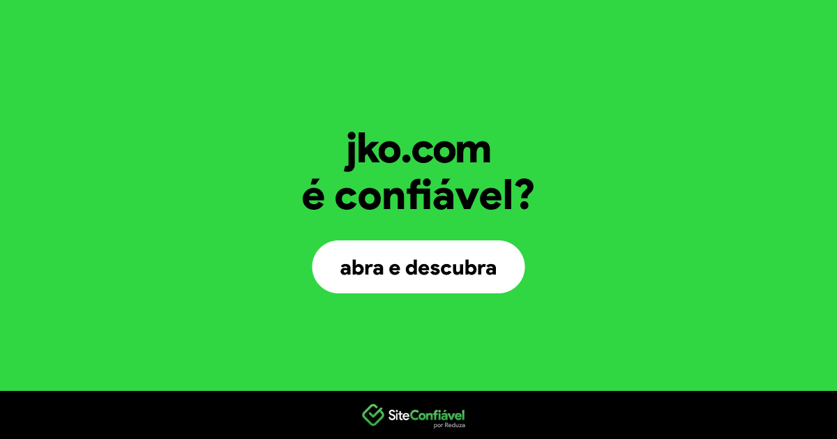 O site jko.com é confiável?