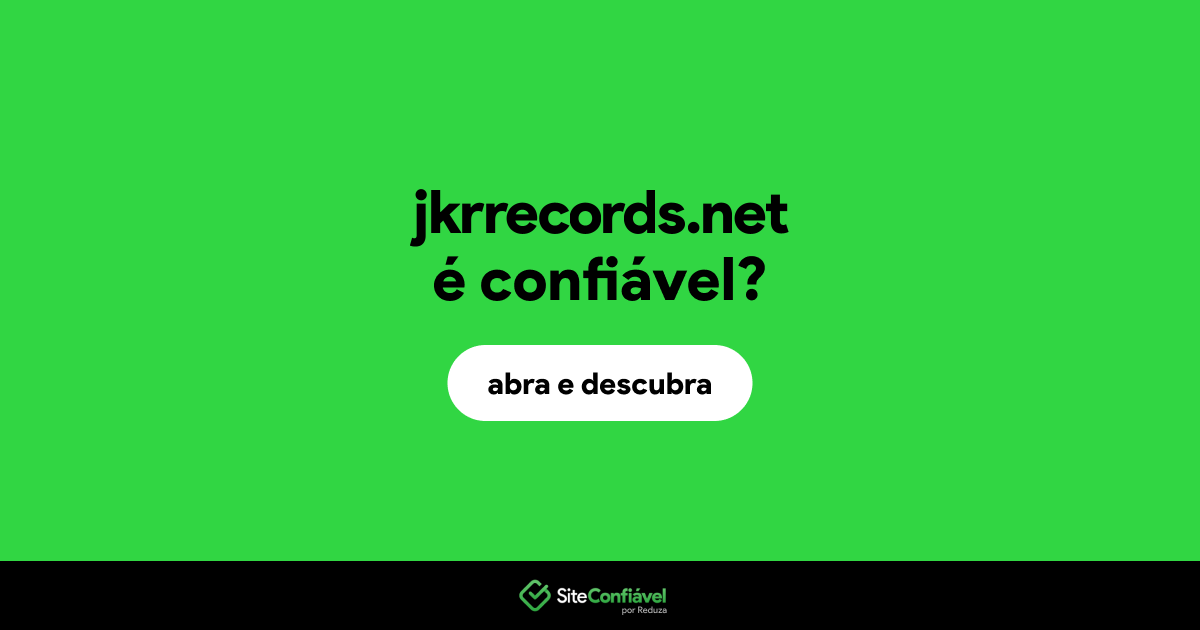 O site jkrrecords.net é confiável?
