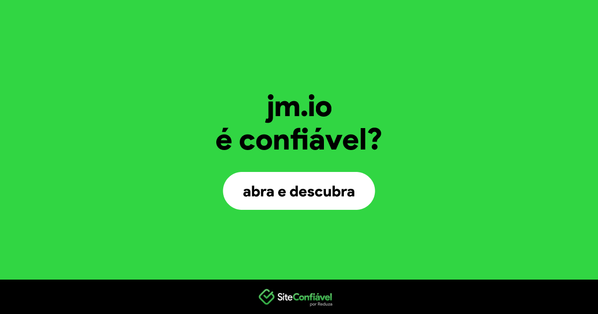 O site jm.io é confiável?