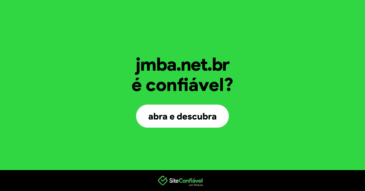 O site jmba.net.br é confiável?