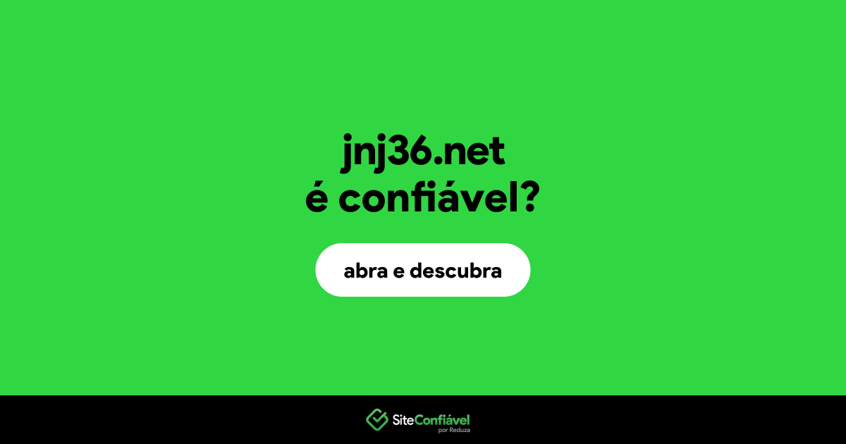 O site jnj36.net é confiável?