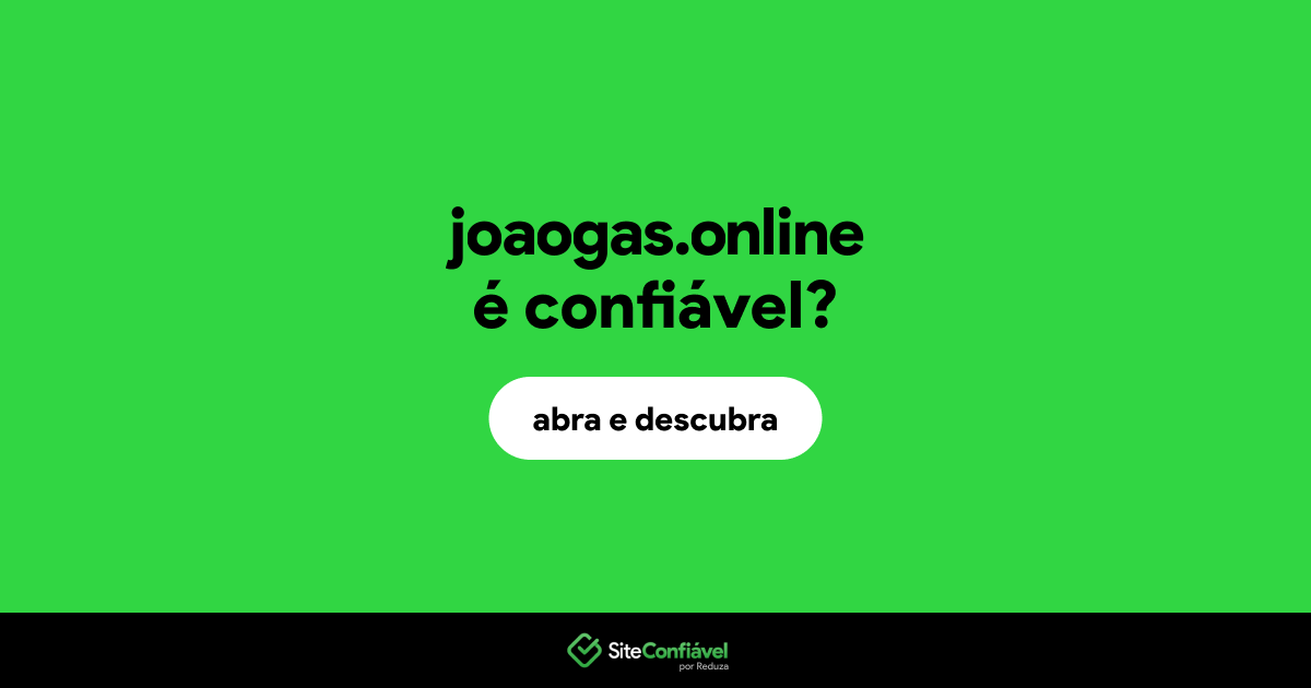 O site joaogas.online é confiável?